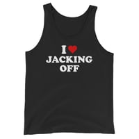 Image 1 of I Love Jacking Off Tank Top