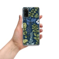 Image 14 of Art Nouveau Inspired Blue Boho Floral Clear Case for Samsung®