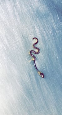 Gold Snake Belly Ring
