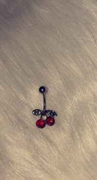 Cherry Belly Ring
