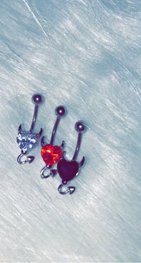Heart Devil Belly Rings