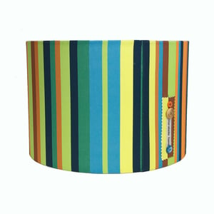 Image of NEW 'City Stripe Blue' Lampshade