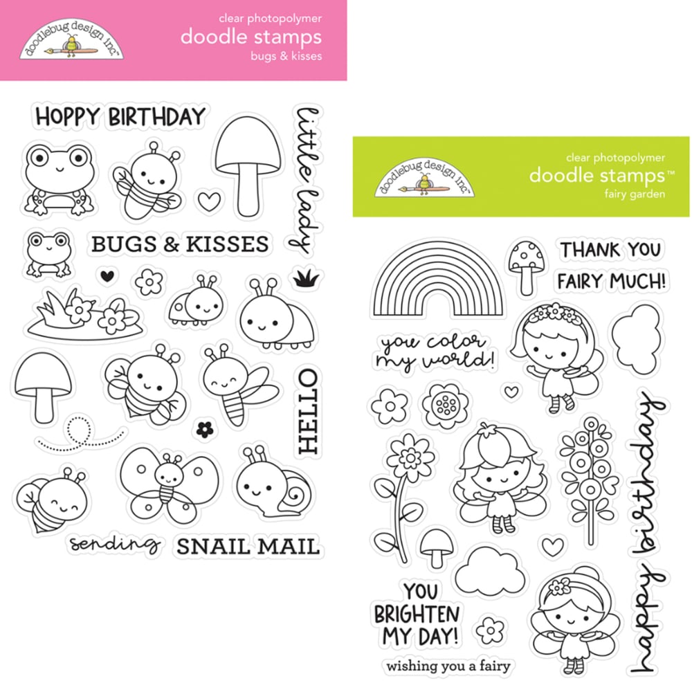 Image of Doodlebug Doodle Stamps ~ Fairy Garden Collection