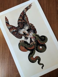 Image 1 of Fine Art Print "BIRD ATTACK"