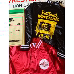 Image of Portland Wrestling KPTV-12 w/ Frank Bonnema Satin Jacket