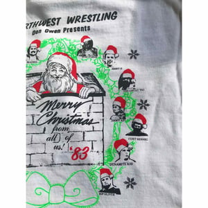 Image of Portland Wrestling “Merry Christmas ‘83” sweatshirt