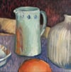 Still life with Jug and Bowl, original oil painting