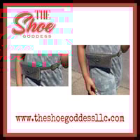 Image 2 of "Mia" multicolored studded fanny pack with belt