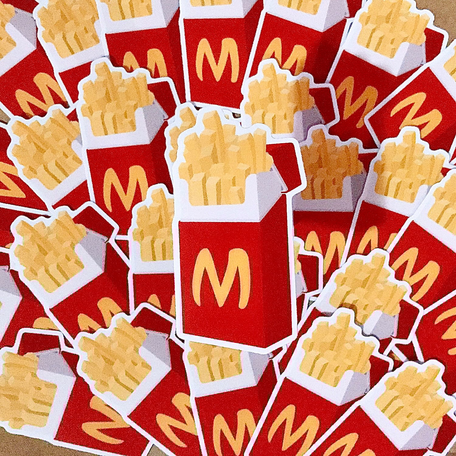 Image of Junk Food Series: French Fries Jumbo Sticker/3 inches