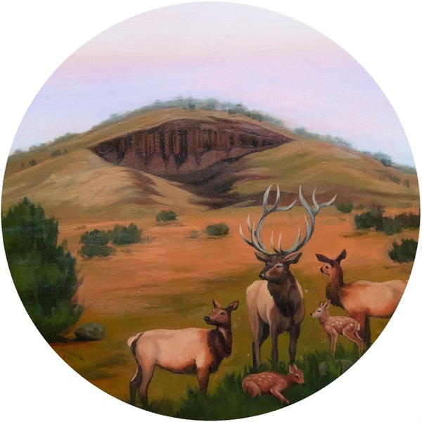 Image of Elk Print - From Original Oil Painting