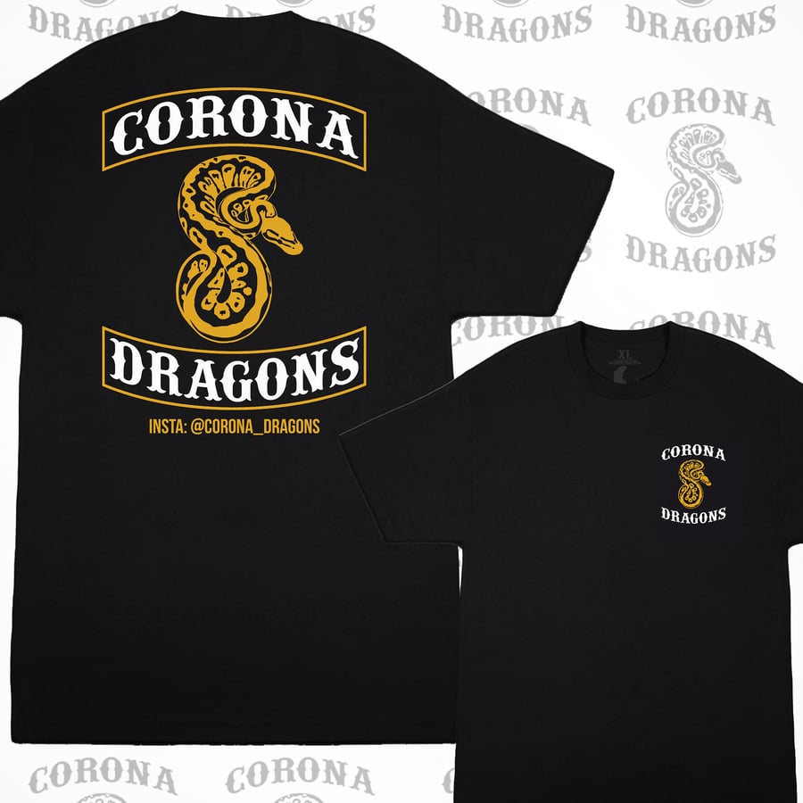 Image of Corona Dragons (Patch) T- Shirt