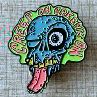 Image 3 of CREEP ON CREEPIN' ON Rotting Zombie 1.75" Soft Enamel Pin