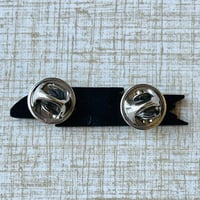 Image 4 of FLY ME TO THE MOON Flying Saucer/Sinatra Mash-Up 1.75" Soft Enamel Pin