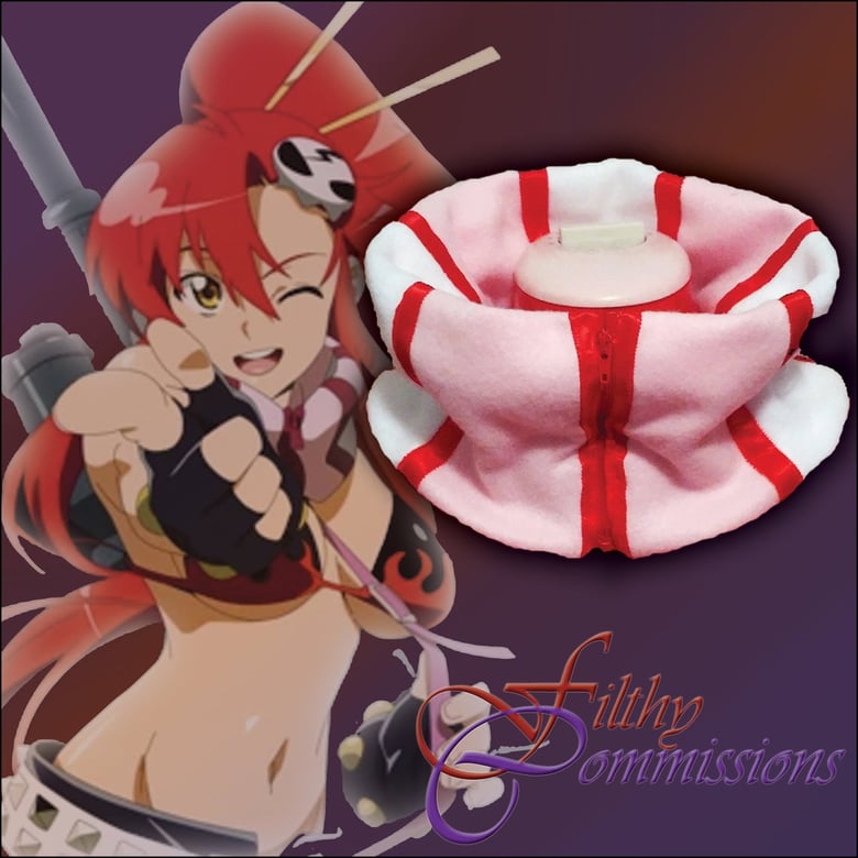 Image of Gurren Lagann Yoko Littner Inspired Scarf Bandana Neck Warmer Cosplay Costume Accessory Handmade