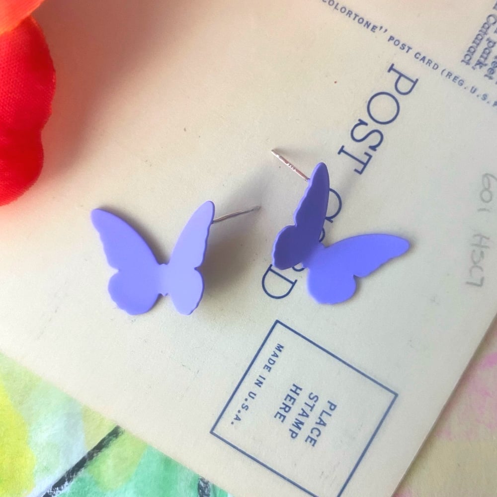 Image of PASTEL BUTTERFLY STUDS