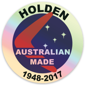 Image of 4" round Holden Holographic sticker