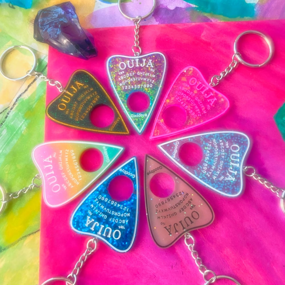 Image of OUIJA PLANCHETTE KEYCHAIN