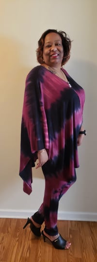 Image 2 of The Glamorous Woman tie dye tunic/pant set