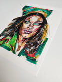 Rihanna Harpers Bazaar Giclée Print