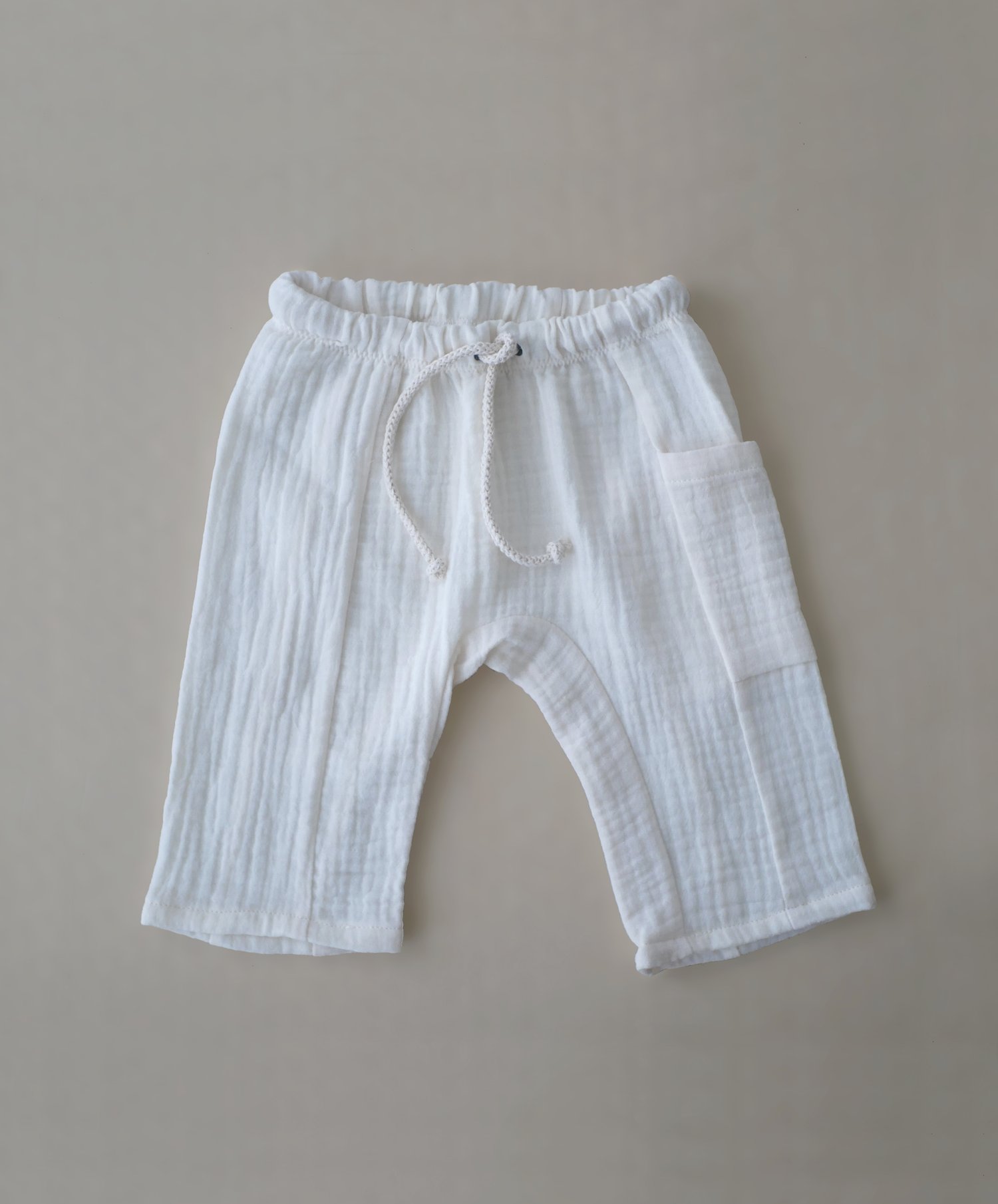 Image of PANTALON double gaze ECRU / PANTS 