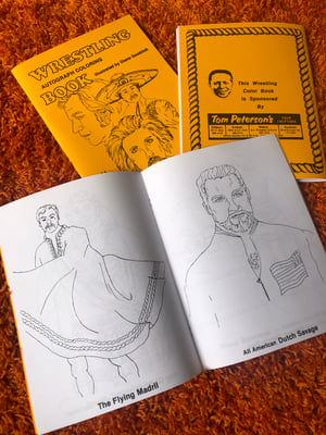 Image of '70s Portland Wrestling Coloring Book Reproduction