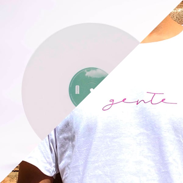 Image of GENTE - combo / VINILE + TSHIRT (white or black)