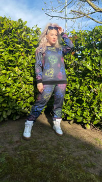 Neon Skull Sweatshirt Tracksuit