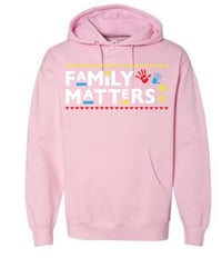 Family Matters Kid Hoodie - Light Pink