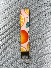 "orange you glad" key fob key wristlet