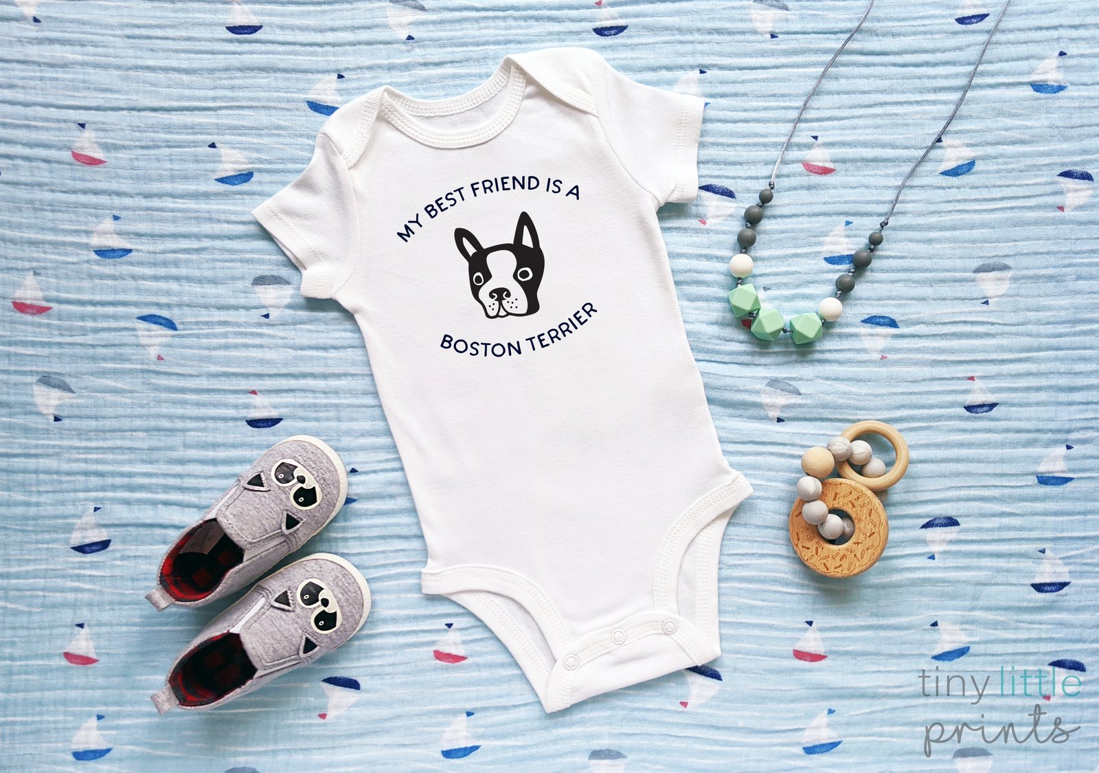 Boston terrier baby clothes hotsell