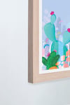 Cactus Fields - Art Print - BLUE