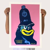 Image of Police Clown Print Pink