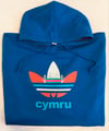CYMRU TRI-STRIPE HOODY (RED/BLUE/GREY)