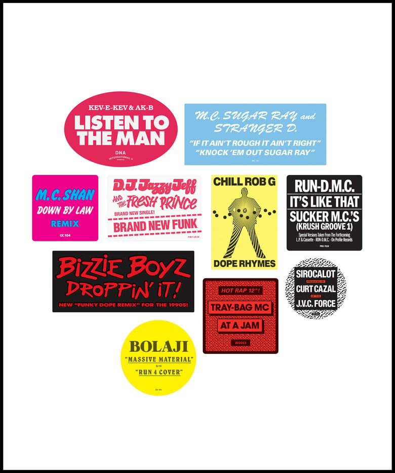 Image of “Don’t Believe The Hype...Sticker” 1980s pack No. 2 (April 2021)