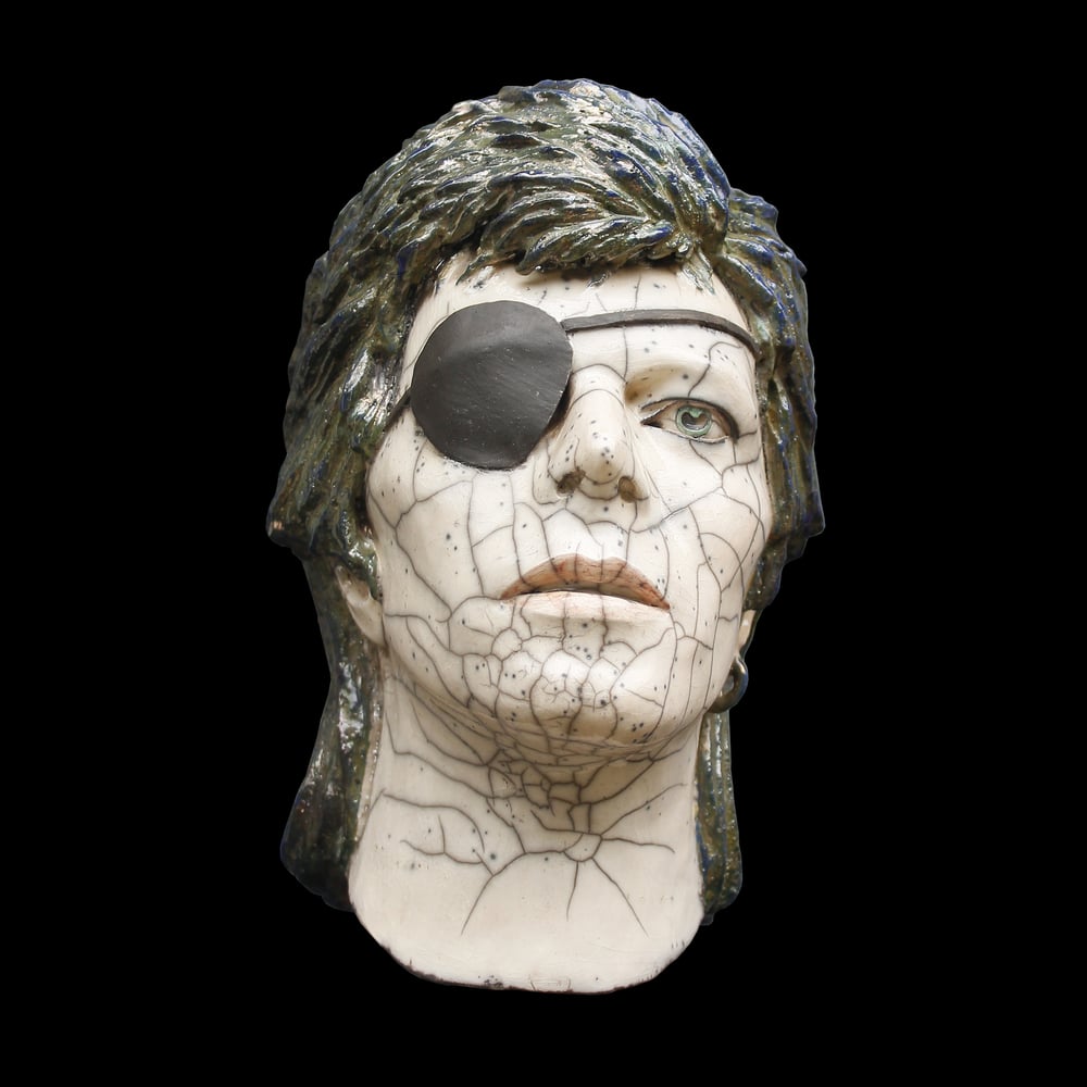 *SALE* Halloween Jack Raku (Full Head Sculpture)