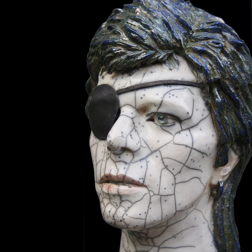 *SALE* Halloween Jack Raku (Full Head Sculpture)