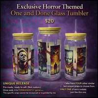 Horror Themed Glass Tumbler 