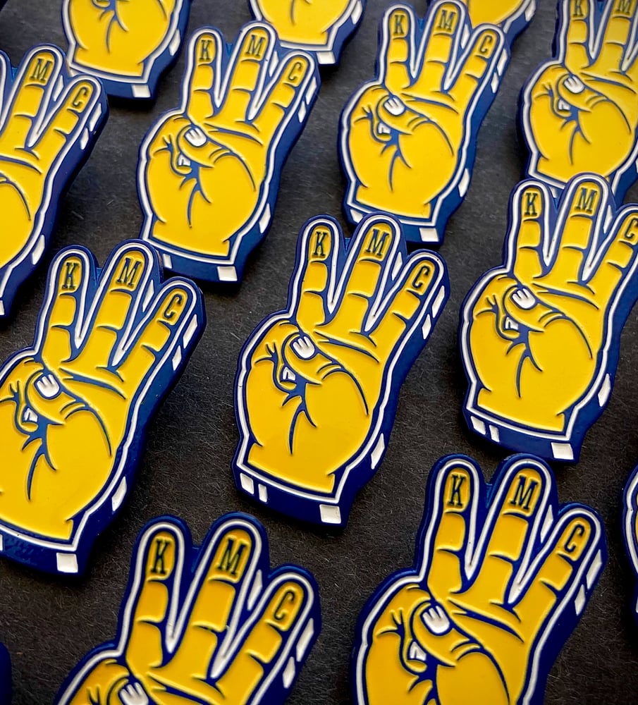 Image of Division Three foam hand pin
