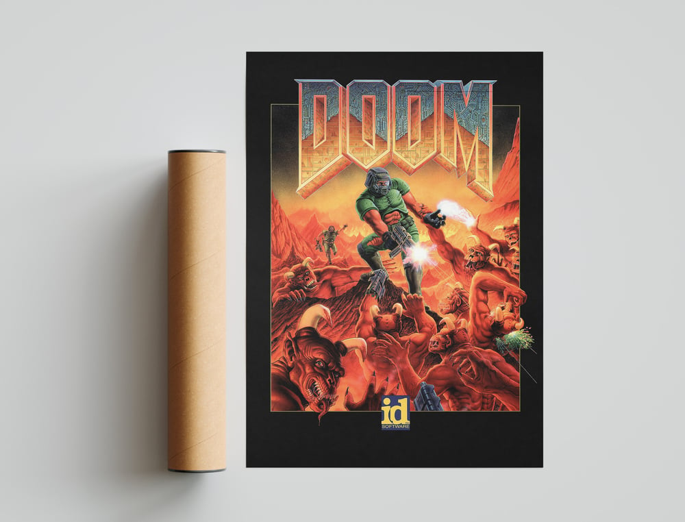 Doom 1993 Original Game Poster, Doomguy Wallpaper