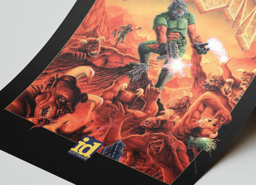 Doom 1993 Original Game Poster, Doomguy Wallpaper | Architeg Prints