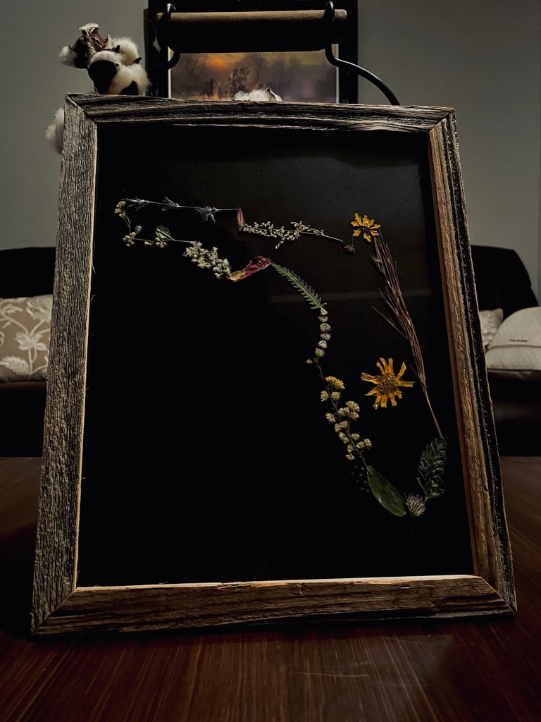 Florida Foliage Frame (Black)