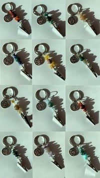 Zodiac Beaded Joint Clip Keychain