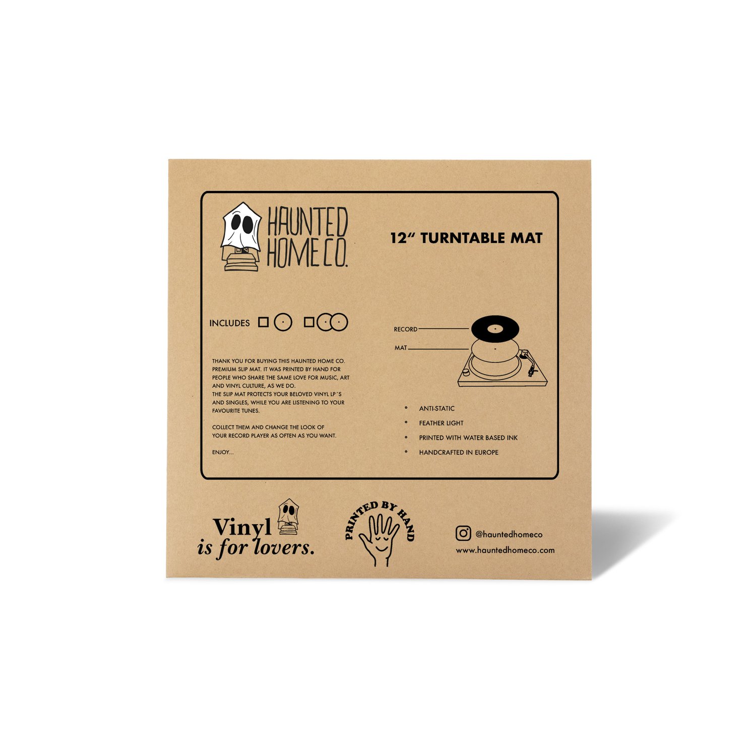 Image of Turntable Mat 12" - "Who Am I"