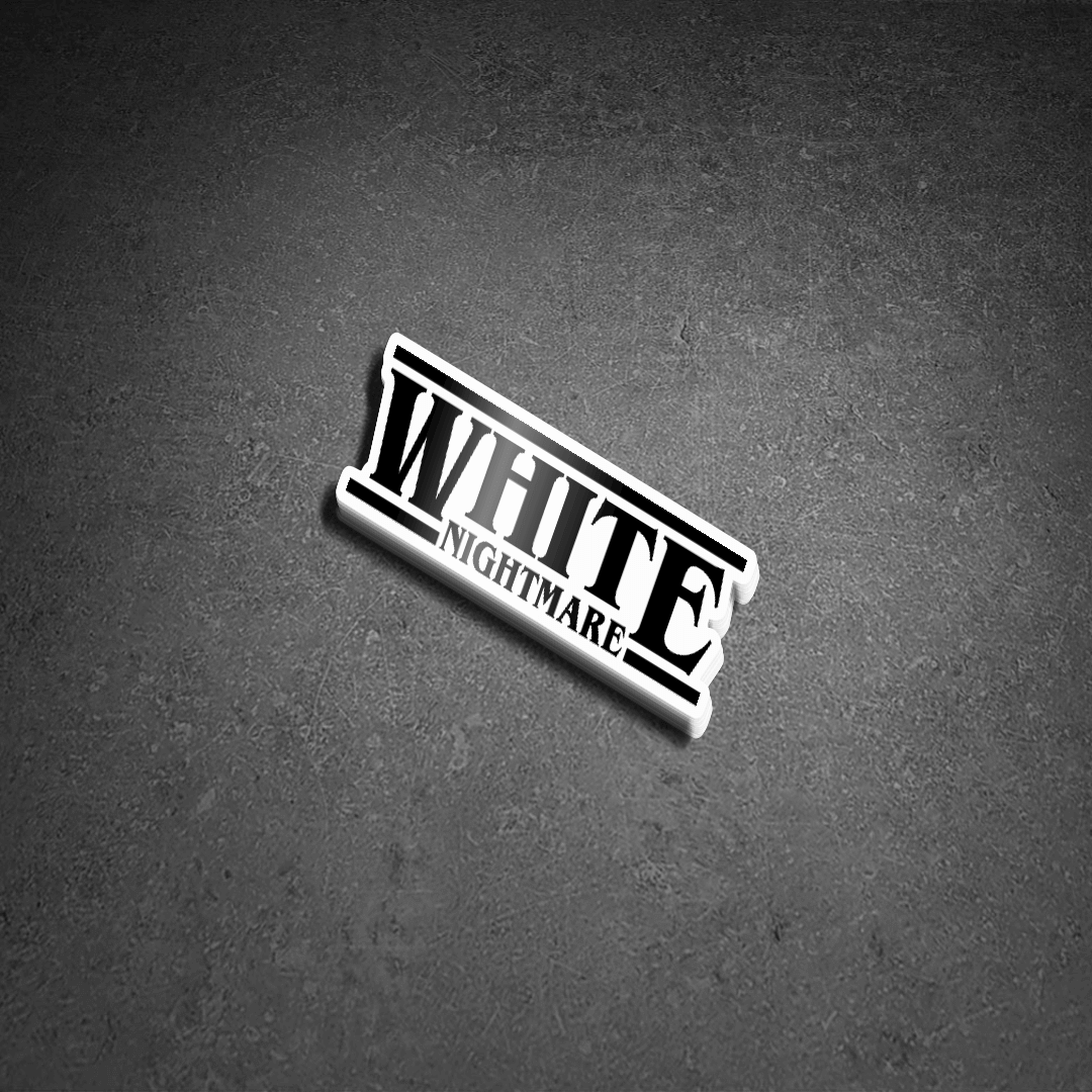 White Nightmare Die Cut Sticker Pack