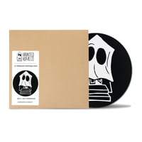 Image 3 of Turntable Mat, Black, 12" - "Haunted Home Co. House"