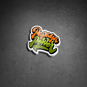  Papaya Power Die Cut Sticker Pack