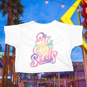 Women's Neon SinCIty Seeds Crop - White