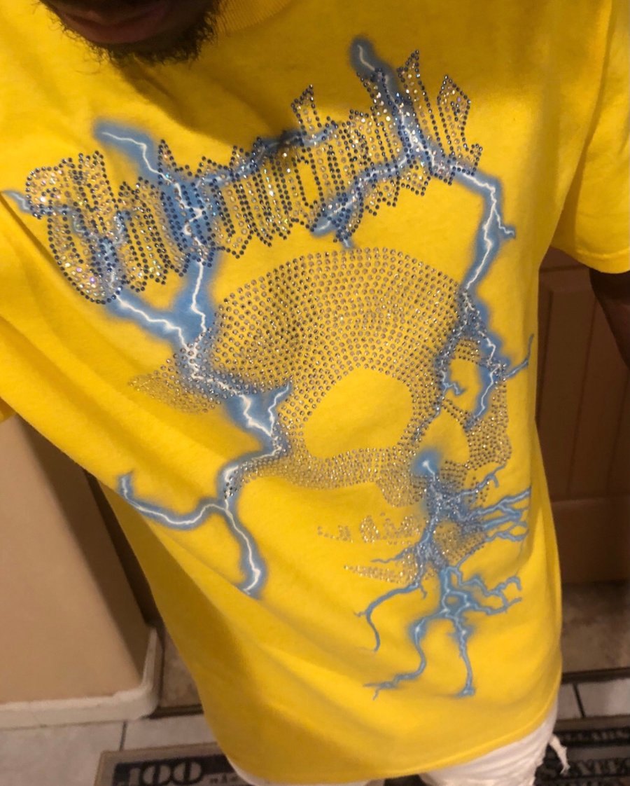 Image of Untouchable Lifestyle Yellow Lightning Tee