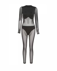 Image 2 of Ebony Mesh | Jumpsuit 