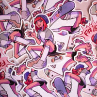 Image 1 of 3" Vinyl Stickers: AJ